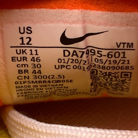 Nike Waffle One Hyper Pink Running Shoes DA7995‑601 Men’s Sz 12 - Picture 9 of 10